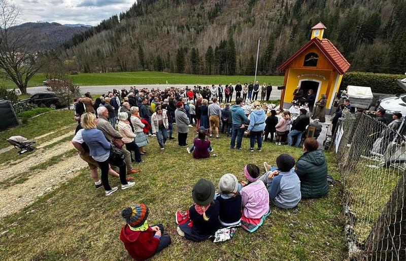 Segnung der Osterspeisen am Karsamstag in Deutschfeistritz