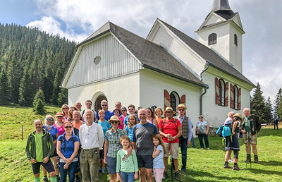 Wallfahrt zur Kirche Maria Schnee auf der Gleinalm